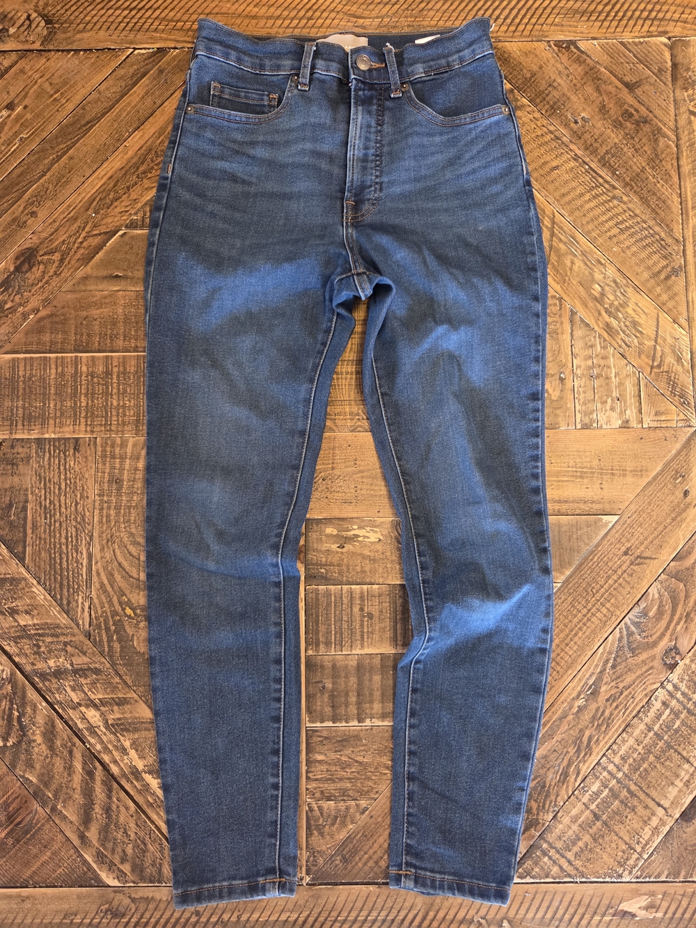 Everlane Dark Wash Ankle Jeans Stretch Size 26